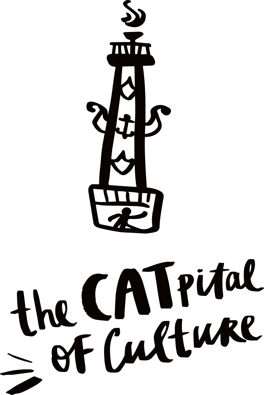 Эмблема акции &laquo;The CATpital of culture&raquo; &mdash; Котокультурная столица